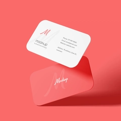 Free Business Card Mockup Round Corner