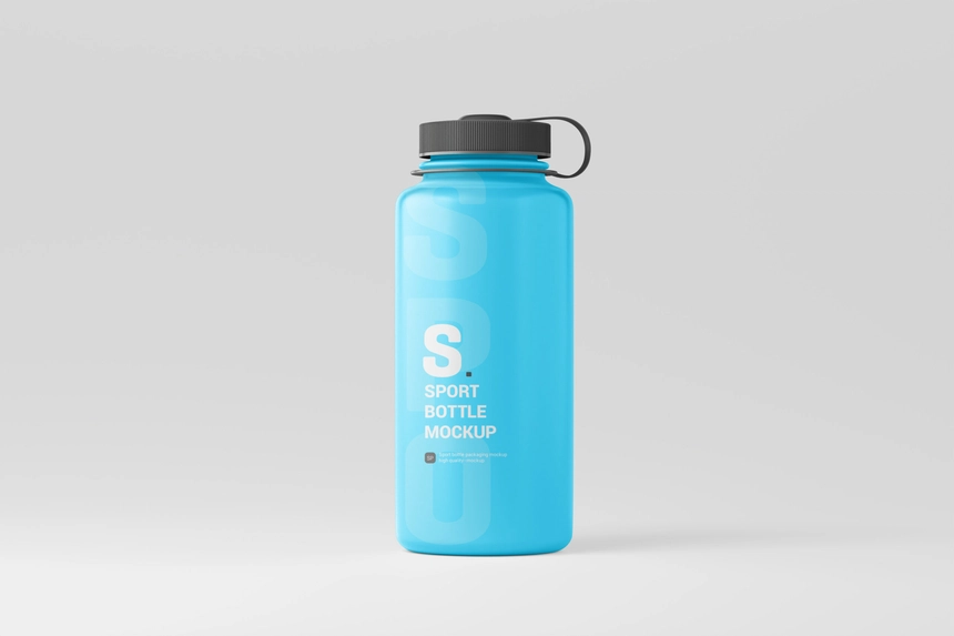 Free Sport Bottle Mockup