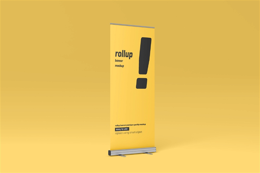 Free Rollup Trade Show Banner Mockup