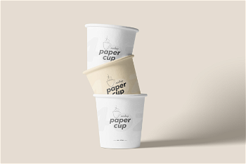 Free 4oz PSD Paper Cup Mockup