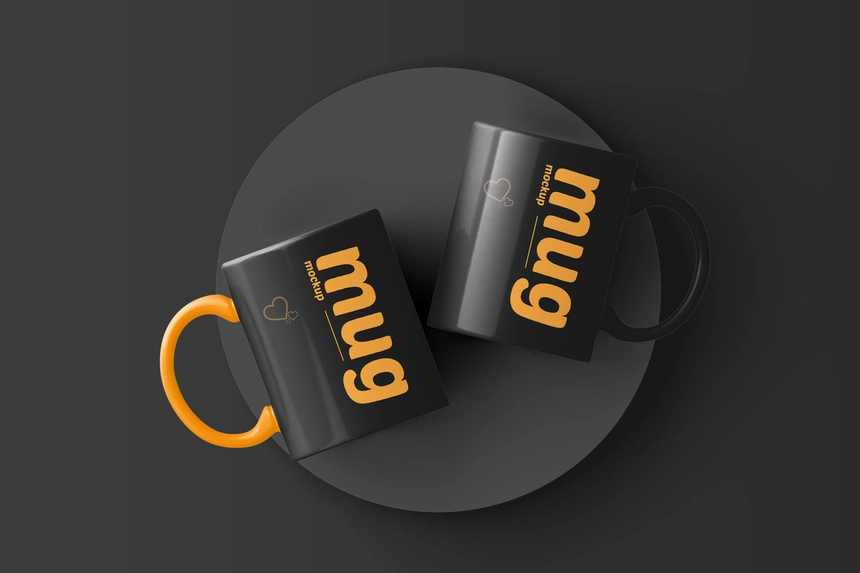 Free Coffee Mug PSD Mockup