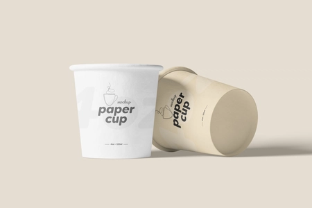 Free 4oz Paper Cup Mockup