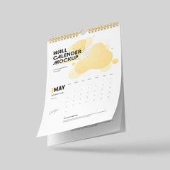 Free Wall Calendar Mockup
