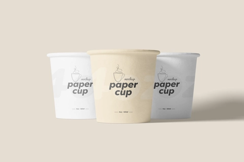 Free 4oz PSD Paper Cup Mockup | Mockupnest