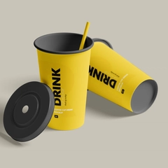 Free Paper Drink Cup Mockup