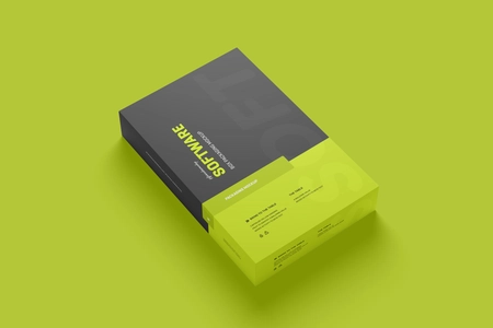 Free Software Box PSD Mockup
