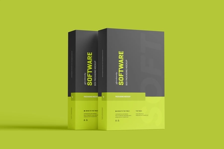 Free Software Box Mockup