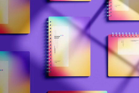 Free Spiral Notebook Mockup Set