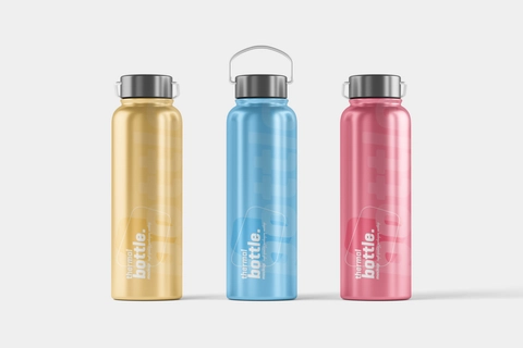 Free Thermal Bottle Mockup | Mockupnest