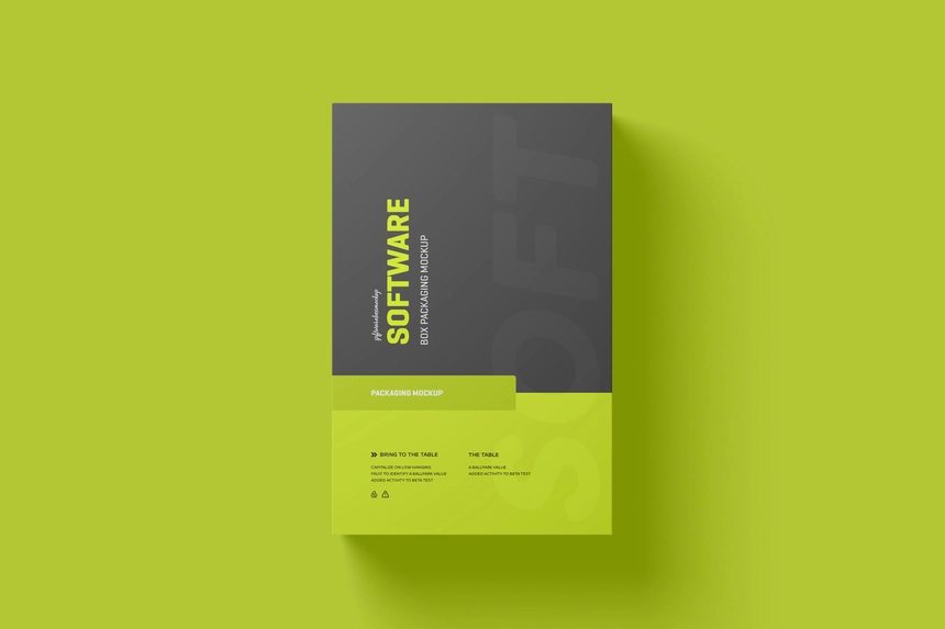 Free Software Box Mockup