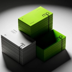 High Contrast Business Card Mockup