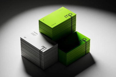 High Contrast Business Card Mockup