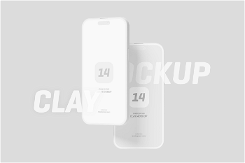 iPhone 14 Pro Clay Mockup