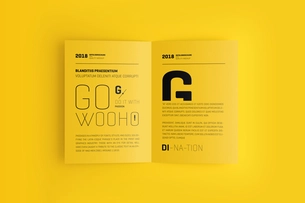 Free A4 Bifold Brochure Mockup