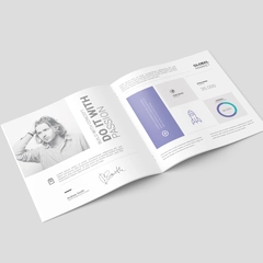 Square Brochure Mockup