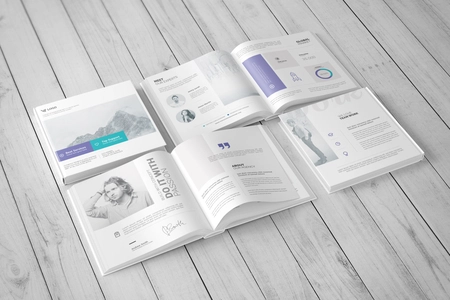 Square Hardcover Book Mockup