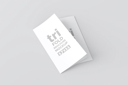 Free 17×11 Trifold Brochure Mockup