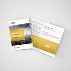 A5 Bi-Fold Brochure Mockups