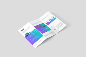 Free A4 Z-Fold Brochure Mockup