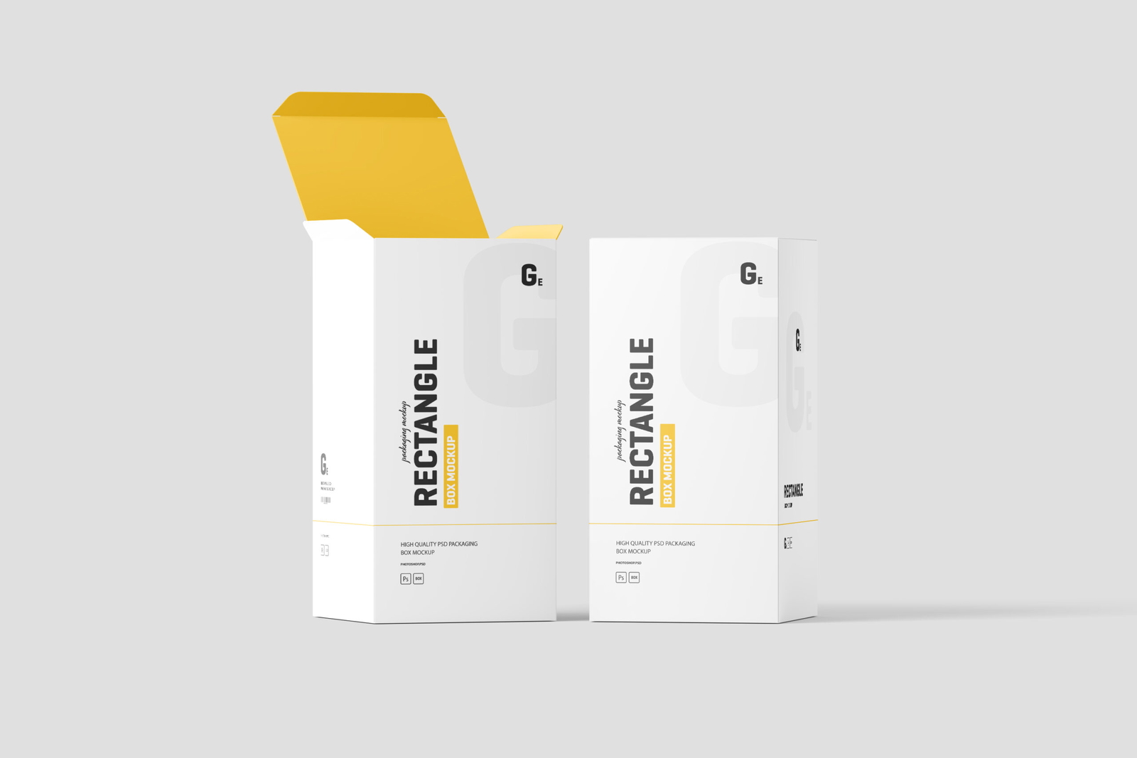 Rectangle Box Packaging Mockup - Premium PSD Mockup