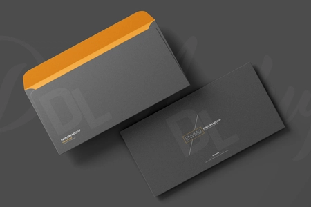 DL Envelope PSD Mockup