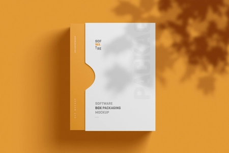 Free Software Box Mockup Slip Case Edition