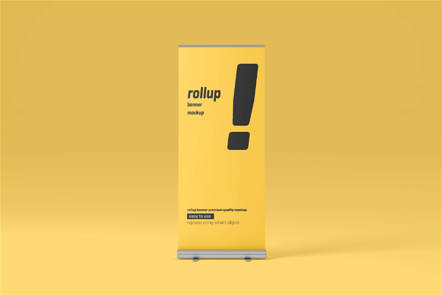 Free Rollup Banner Mockup