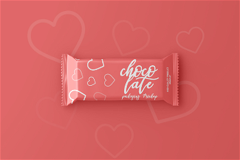 Free Chocolate Bar Mockup for packaging