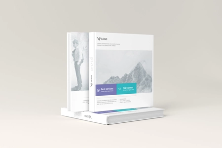 Free Square Hardcover Book Mockup
