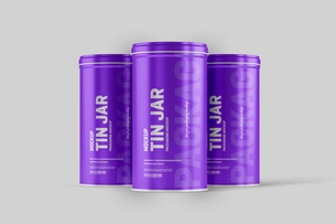 Tin Jar Packaging Mockup
