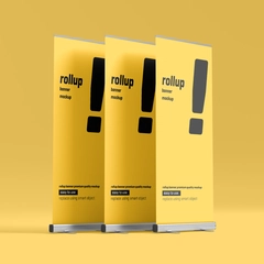 Free Rollup Banner Mockup