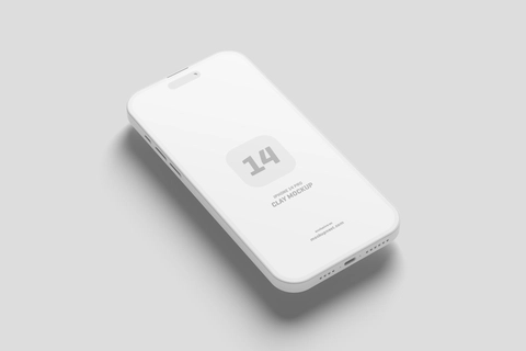 iPhone 14 Pro Clay Mockup | Mockupnest