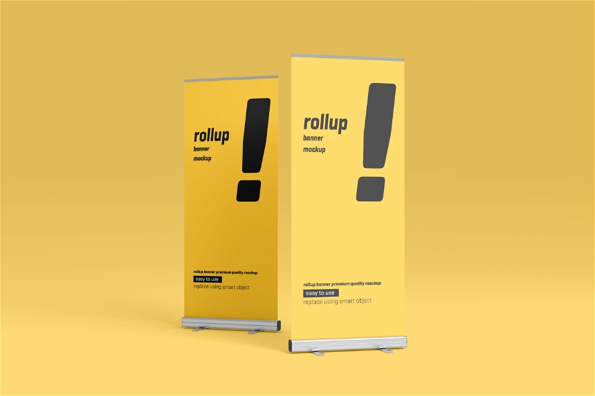 Free Rollup Banner Mockup