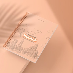Clean Spiral Notebook Mockup