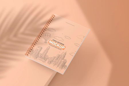 Clean Spiral Notebook Mockup