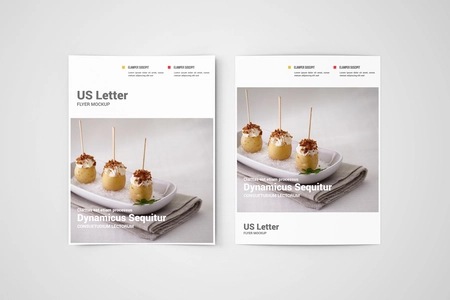 Free US Letter Flyer Mockup