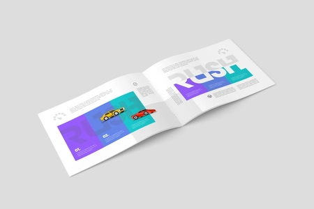 A4 Landscape Brochure Catalog Mockup