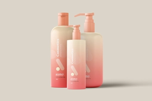 Free Cosmetics Bottle Packaging Mockup