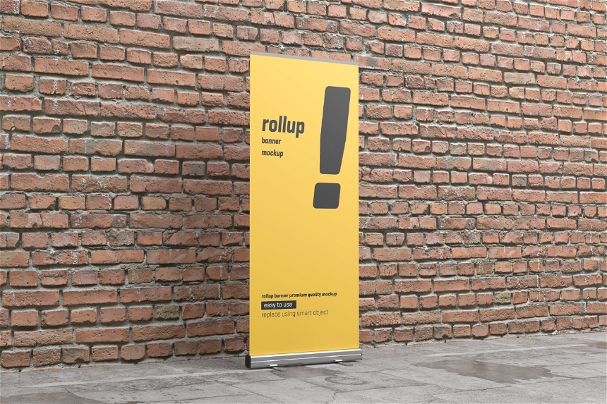 Rollup Trade Show Banner Mockup