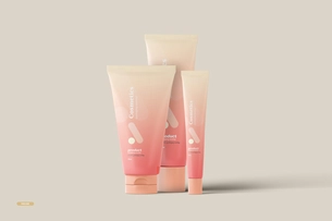 Free Cosmetics Tube Packaging Mockup