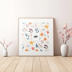 Free Square Wall Frame Mockup