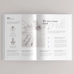 Free Portrait Book Mockup / Hardcover