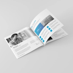 Free Square Magazine Brochure PSD Mockup