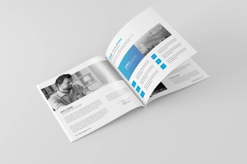 Free Square Magazine PSD Mockup