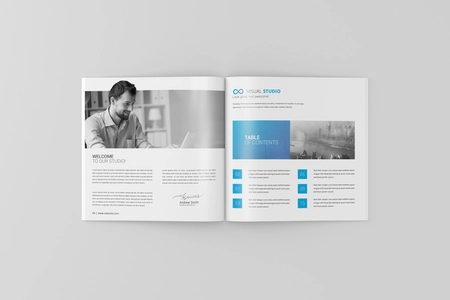 Square Magazine PSD Mockup