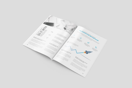A4 Magazine Mockup PSD