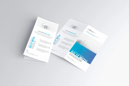 DL Bifold Brochure Mockup