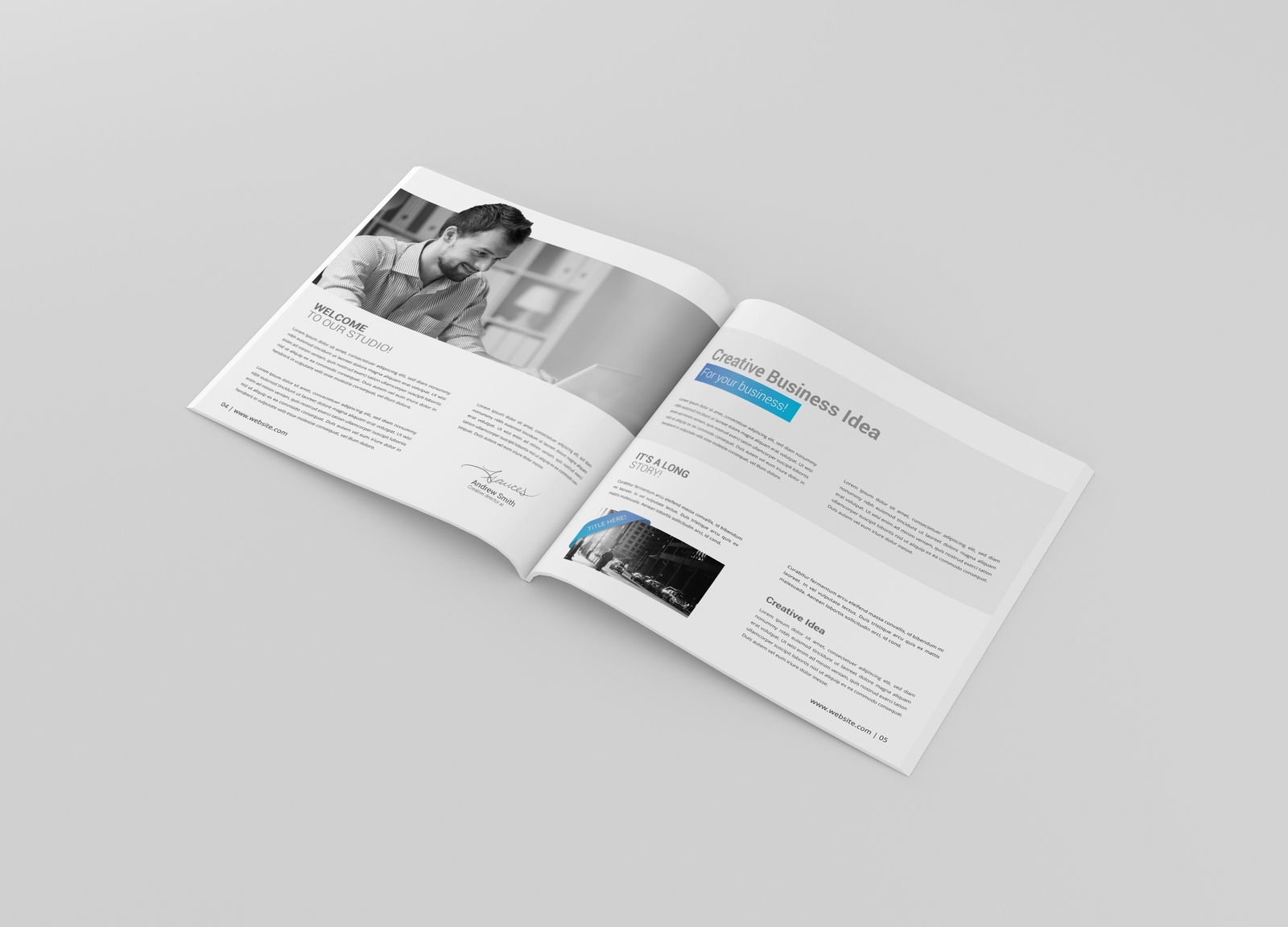 Square Magazine Mockup PSD | Mockupnest