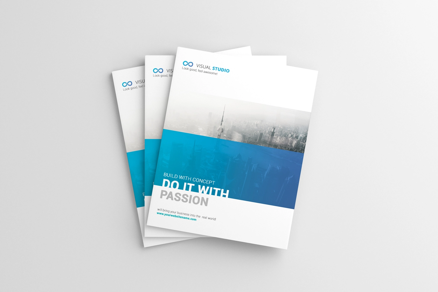 US Letter Magazine Brochure Mockup