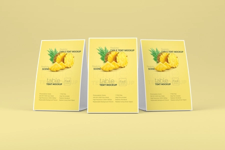 Minimal Table Tent Mockup